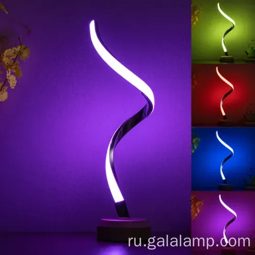 RGB красочная светодиодная ночная лампа прикроватного.